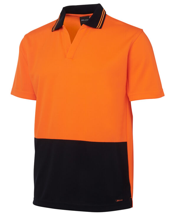 Hi-Vis Short-Sleeve Pullover Polo JB-6HNB - Image 5