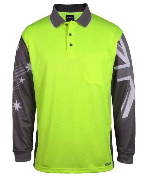 Hi Vis L/S Southern Cross Polo JB-6HSCL