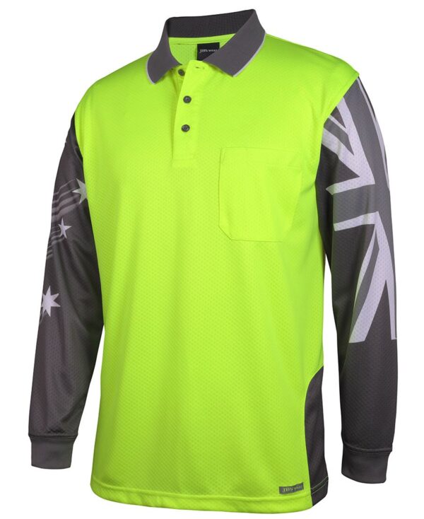 Hi Vis L/S Southern Cross Polo JB-6HSCL - Image 2