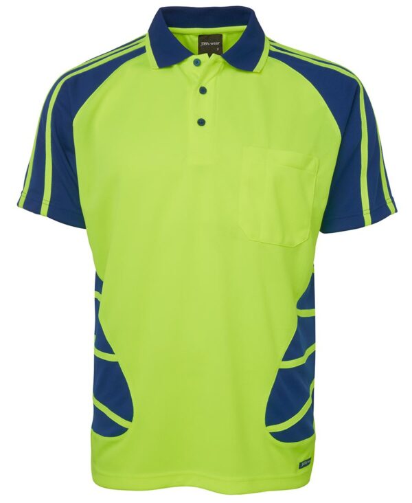 Hi Vis Spider Polo JB-6HSP - Image 7