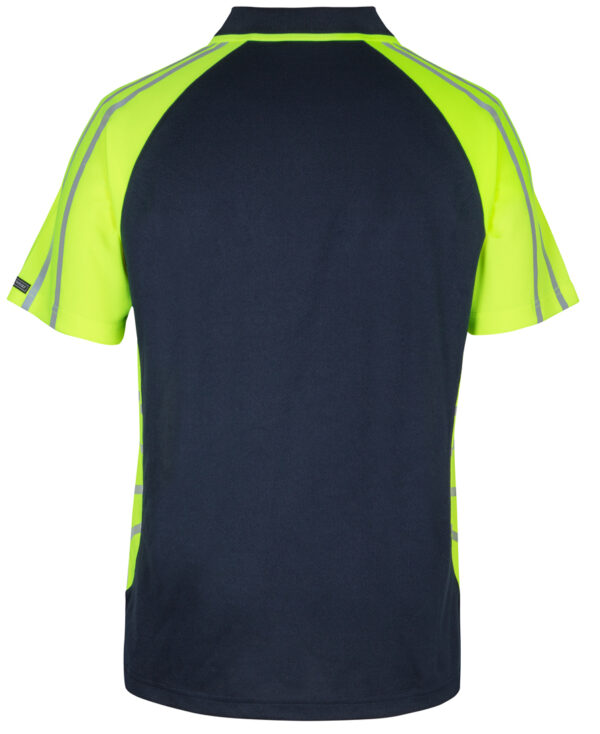 Hi Vis Street Spider Polo W/ Reflective Stripe JB-6HSSR - Image 4