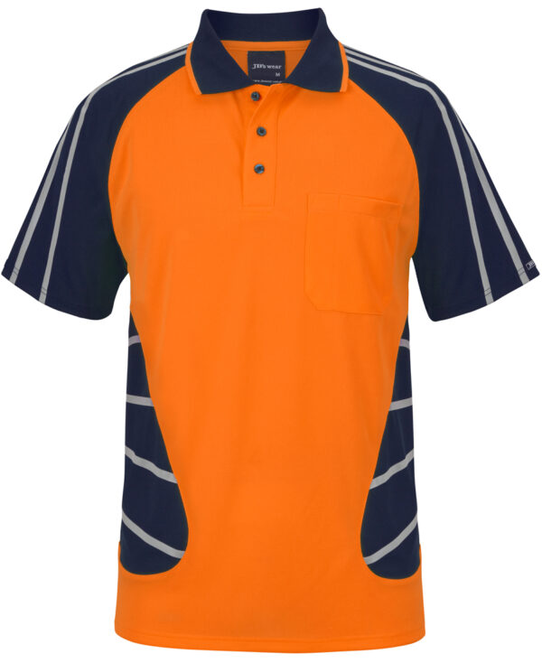 Hi Vis Street Spider Polo W/ Reflective Stripe JB-6HSSR - Image 8