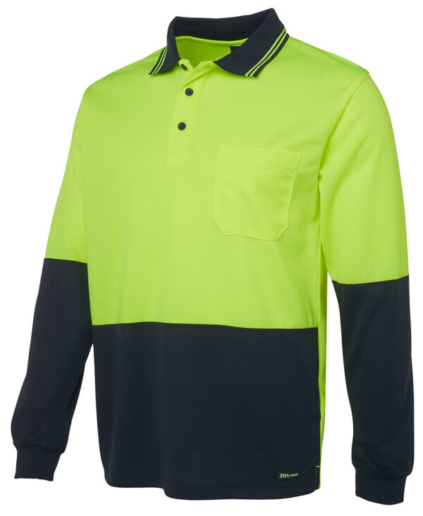 JB's Hi Vis L/S Traditional Polo JB-6HVPL - Image 11