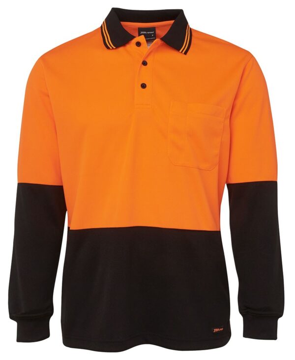 JB's Hi Vis L/S Traditional Polo JB-6HVPL - Image 16