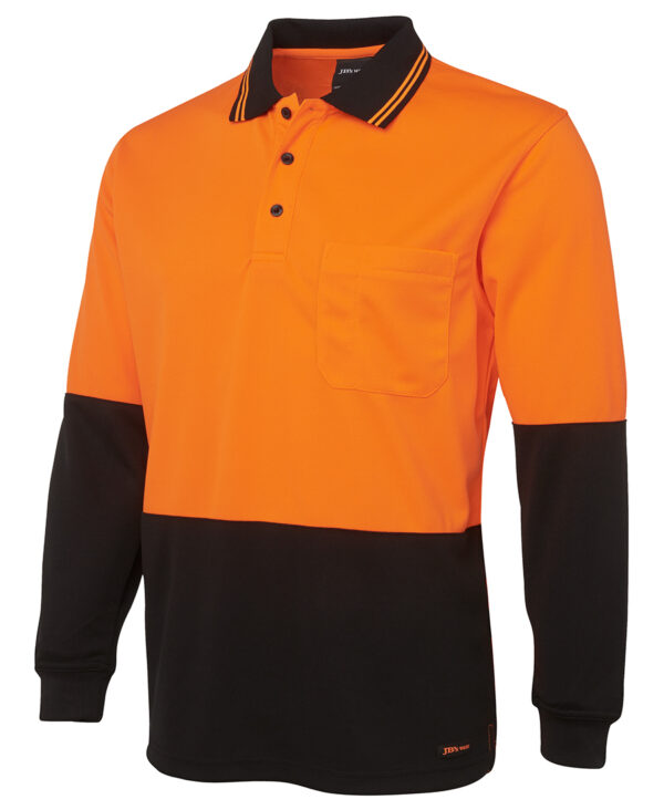 JB's Hi Vis L/S Traditional Polo JB-6HVPL - Image 17