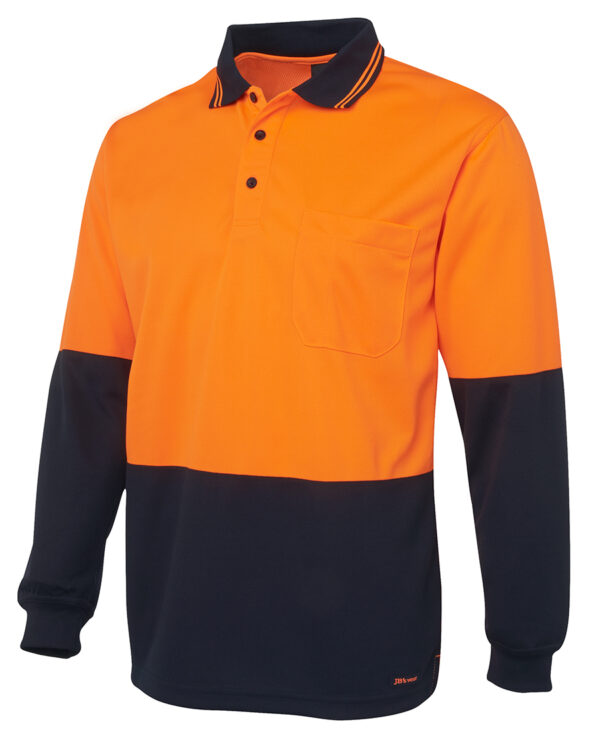 JB's Hi Vis L/S Traditional Polo JB-6HVPL - Image 20