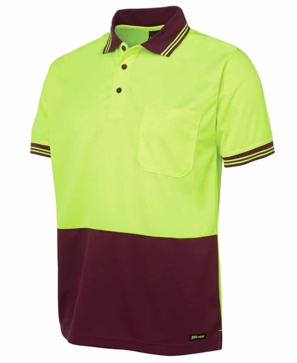 Hi Vis 4602.1 Non Cuff Trad Polo JB-6HVPS - Image 2