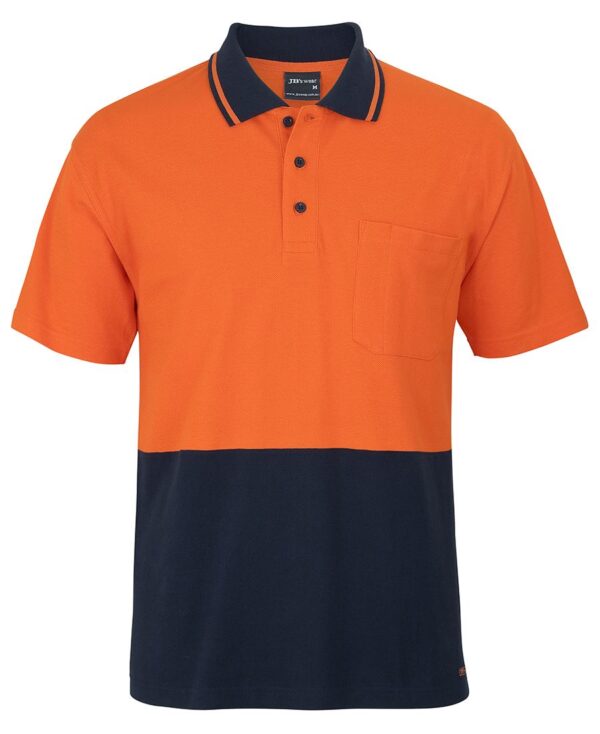 Hi Vis S/S Cotton Pique Trad Polo JB-6HVQS