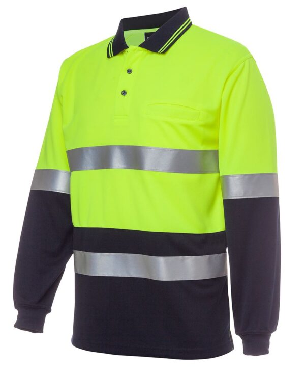 HI Vis L/S (D+N) Traditional Polo JB-6HVSL - Image 3