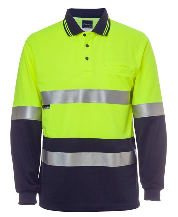 HI Vis L/S (D+N) Traditional Polo JB-6HVSL