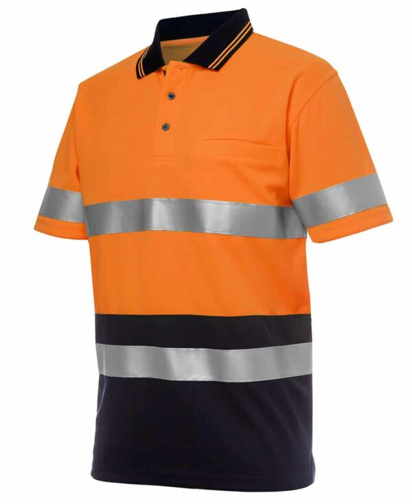 Hi Vis S/S (D+N) Traditional Polo JB-6HVST - Image 5