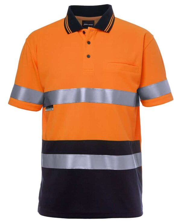 Hi Vis S/S (D+N) Traditional Polo JB-6HVST - Image 2