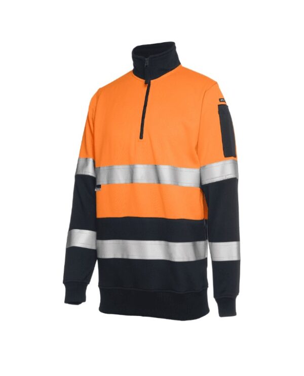 Hi Vis (D+N) 1/2 Zip Fleecy Sweat JB-6HZFS