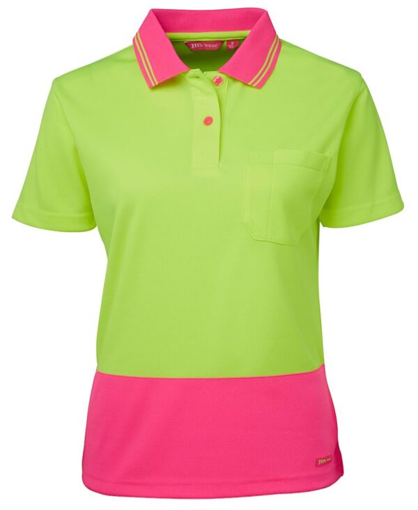 Ladies Hi VIS S/S Comfort Polo JB-6LHCP