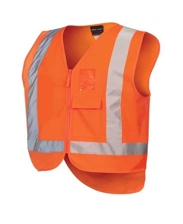 Hi Vis Zip (D + N) Zip Styling Vest JB-6DNDT