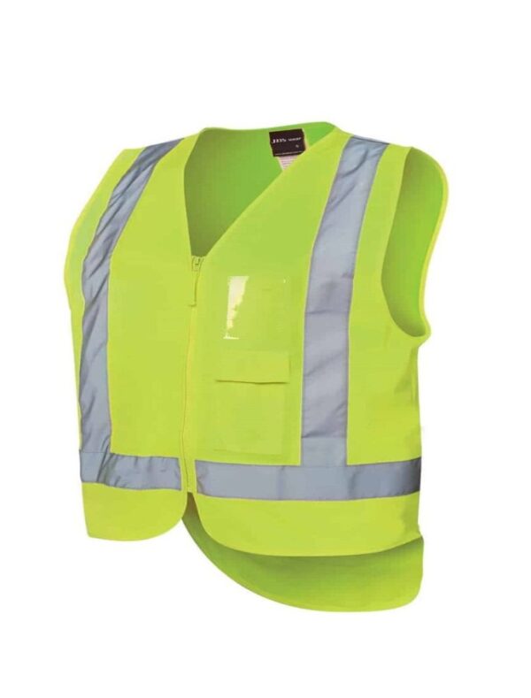 Hi Vis Zip Drop Tail H Pattern (D + N) Vest JB-6DNDV