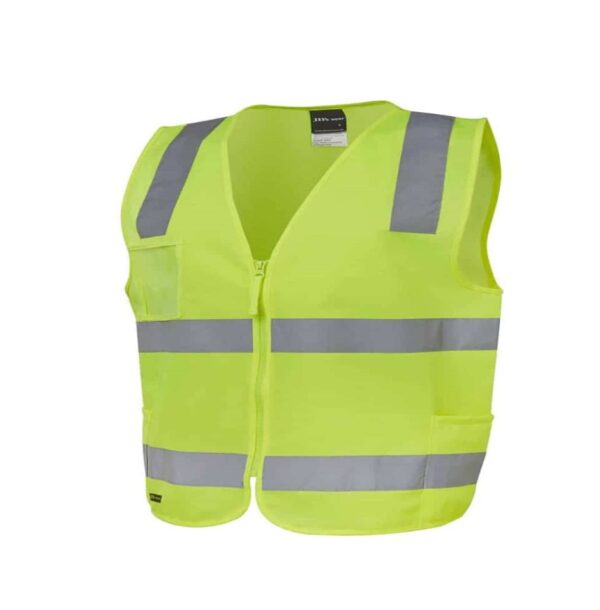 Hi Vis (D + N) Zip Safety Vest JB-6DNSZ