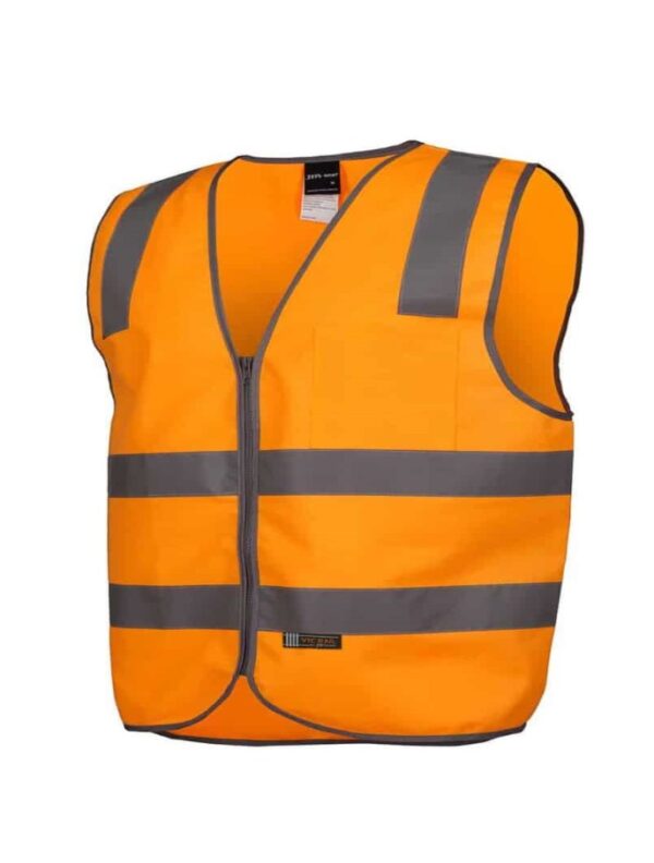 Vic Rail (D + N) Zip Safety Vest JB-6DVSV