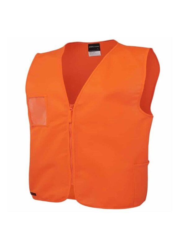 Hi Vis Zip Safety Vest JB-6HVSZ