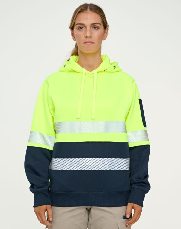 Hi-Vis Two Tone Safety Hoodies With Segmented Tapes SH-SW88 - Image 4