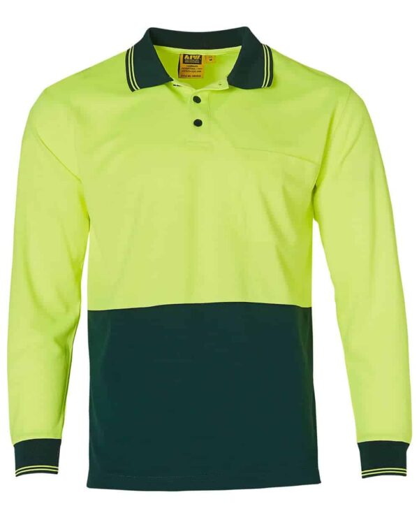 High Visibility Long Sleeve Polo S-SW05CD - Image 3