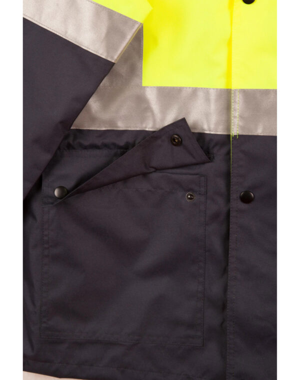 HI-VIS SAFETY JACKET WITH MESH LINING & 3M TAPES SH-SW18A - Image 6