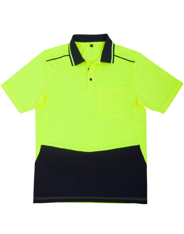 Unisex Hi-Vis Bamboo Charcoal SS Polo SH-SW81 - Image 6