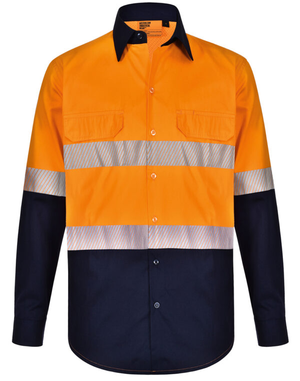 Unisex Hi Vis Cool-Breeze Safety LS Shirt (Segmented Tape) SH-SW83 - Image 5