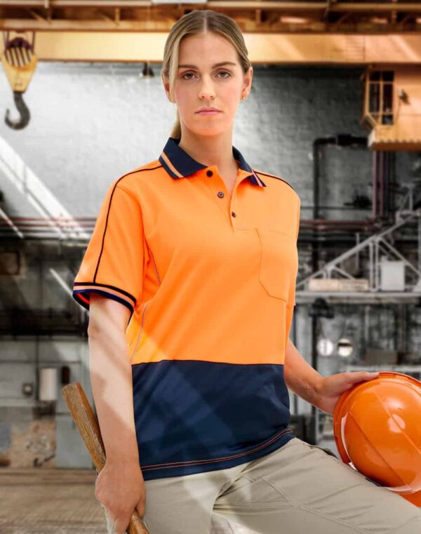 Hi-Vis Sustainable Cool-Breeze Safety Polo SH-SW89 - Image 6