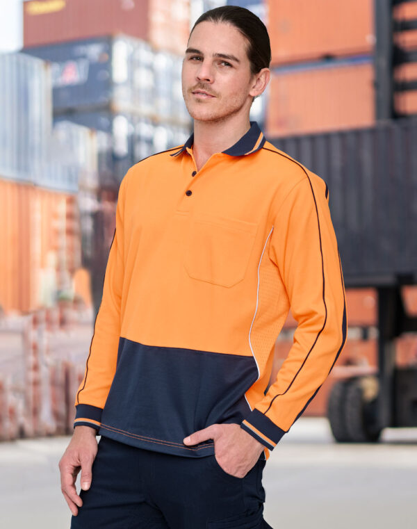 Hi-Vis Sustainable Cool-Breeze Safety Polo SH-SW90 - Image 10