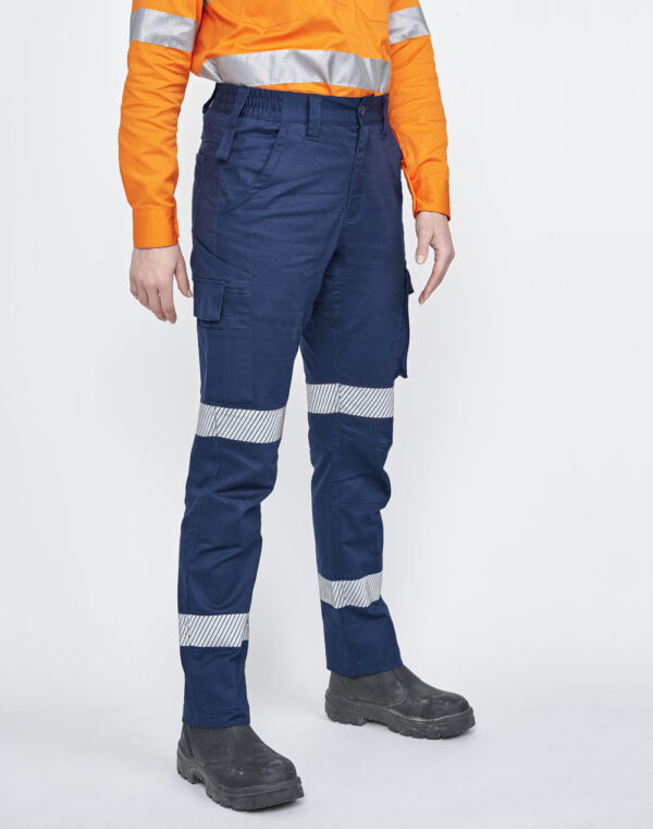 Unisex Cotton Stretch Rip-Stop Work Pants With Segmented Tape SH-WP26HV - Image 6