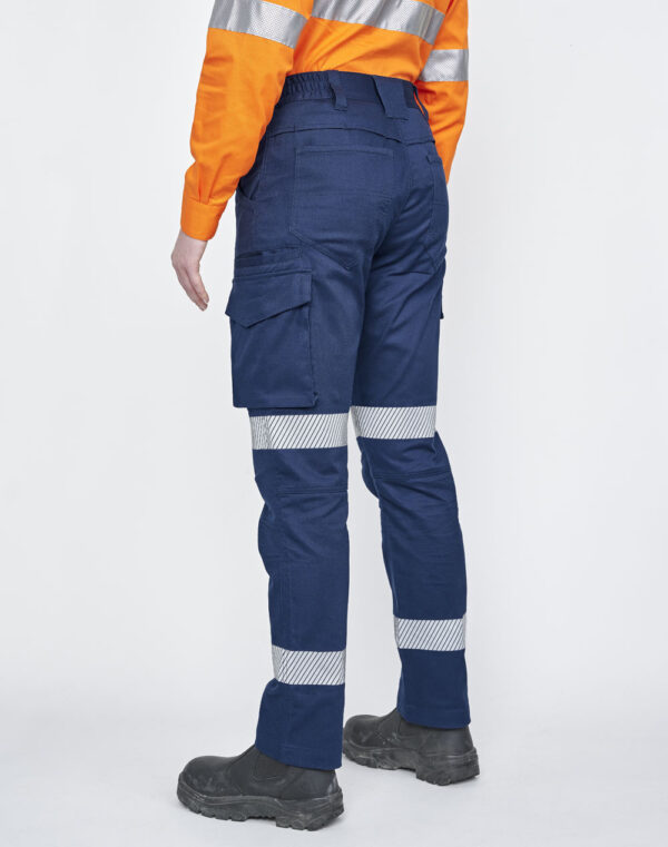 Unisex Cotton Stretch Rip-Stop Work Pants With Segmented Tape SH-WP26HV - Image 7