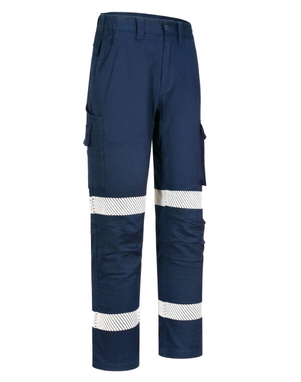 Unisex Cotton Stretch Rip-Stop Work Pants With Segmented Tape SH-WP26HV - Image 2