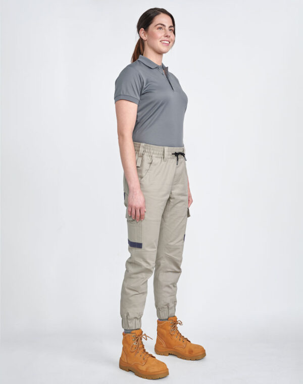 Unisex Cotton Stretch Drill Cuffed Work Pants SH-WP28 - Image 2