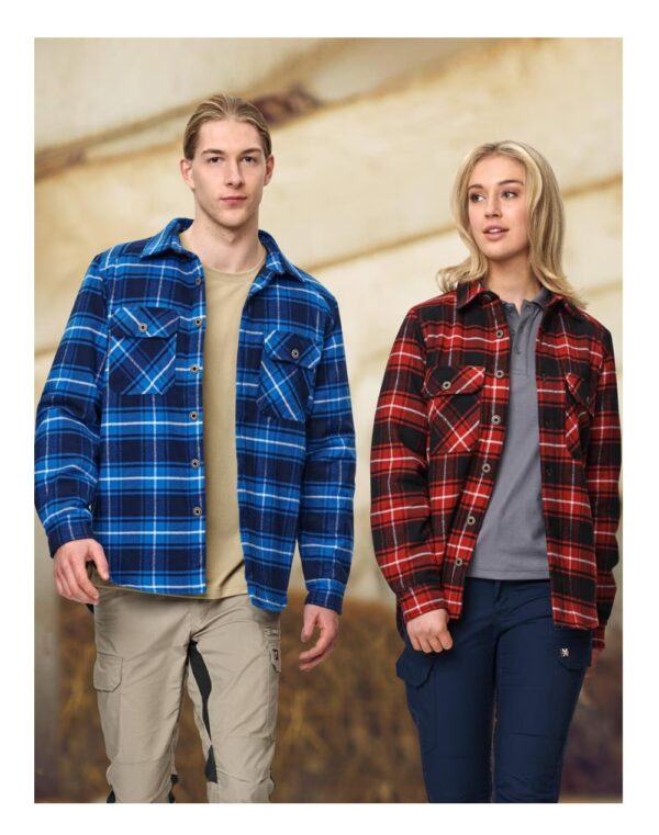 UNISEX QUILTED FLANNEL SHIRT-STYLE JACKET SH-WT07