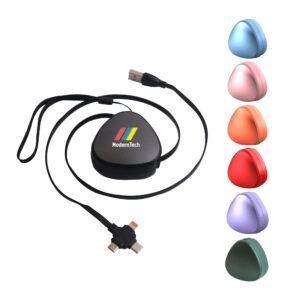 3-In-1 Retractable Portable Charging Cable. PC-PCBA134
