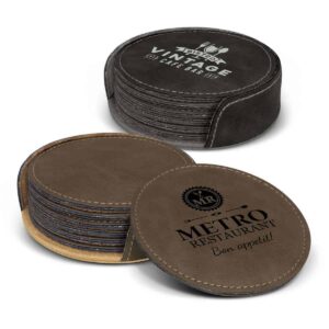 Sirocco Coaster (PU faux leather) Set of 6     TC-116581
