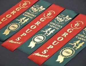 Sports award ribbon. A-SAR
