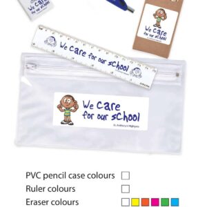Stationery Set in PVC Pencil Case. LL4442