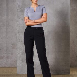 Women's Wool Blend Stretch Slim Leg Flexi Waist Pants SH-M9400