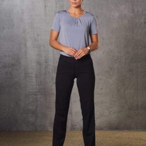 Women's Poly/Viscose Stretch Low Rise Pants SH-M9420